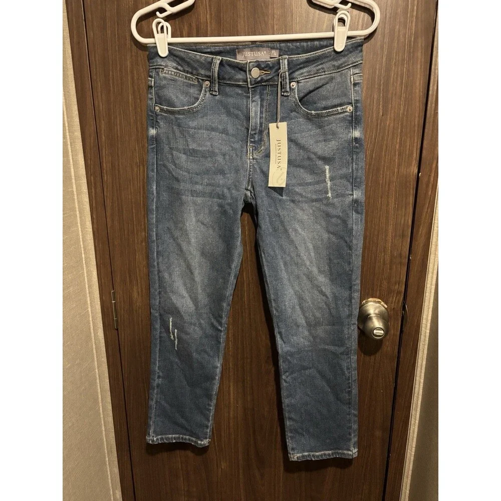 Just USA Size 27/4 Women’s Skinny Capri Jeans NWT